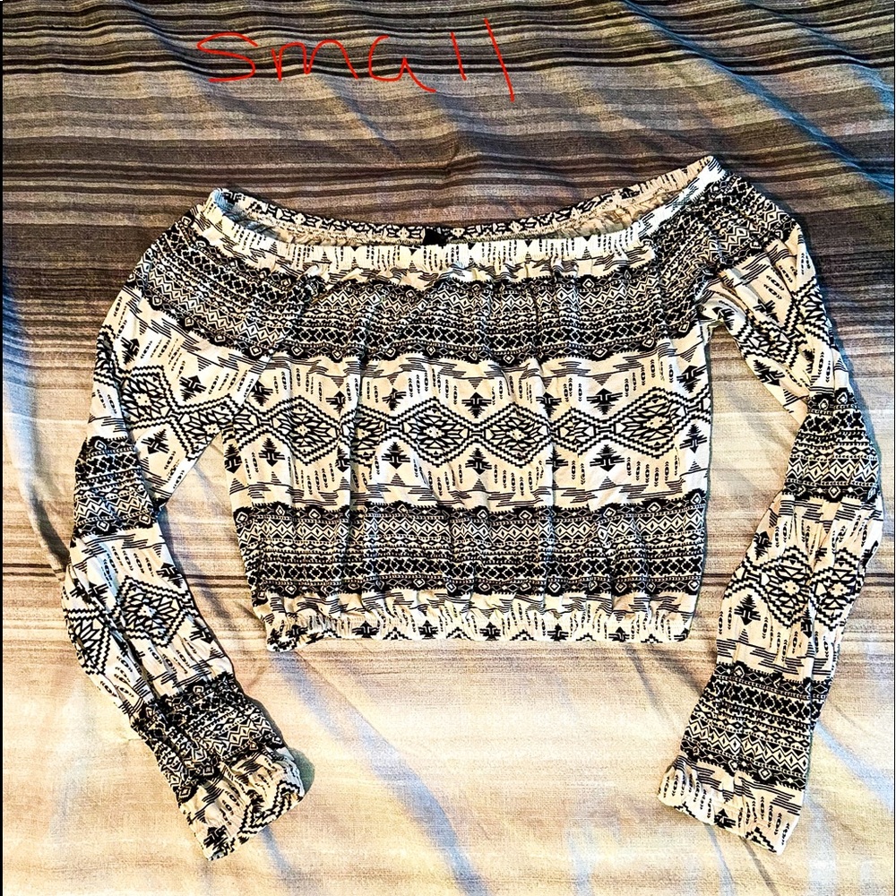 Off the shoulder crop top